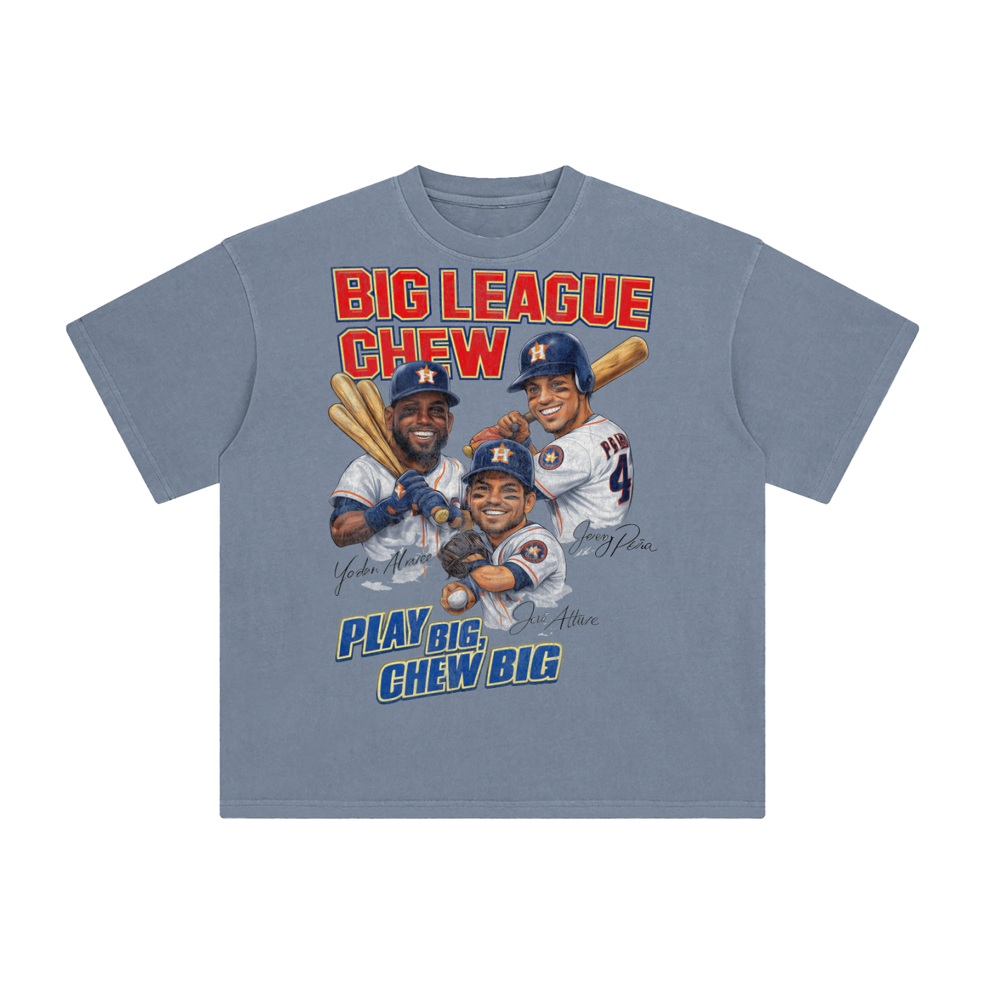 Houston Big League Vintage Baseball Graphic T-Shirt