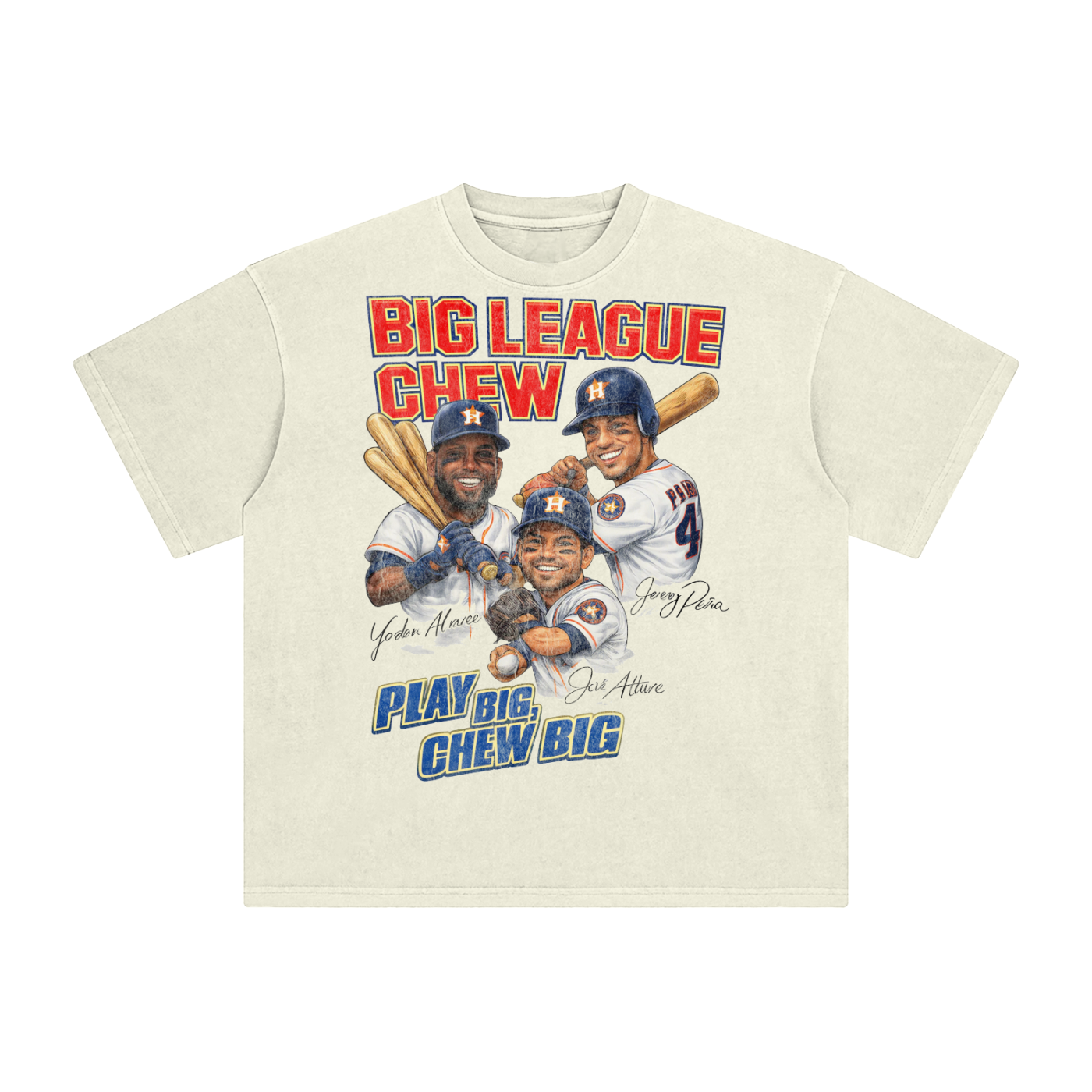Houston Big League Vintage Baseball Graphic T-Shirt